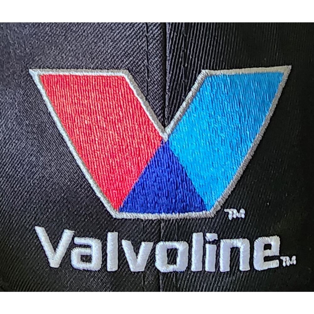 Valvoline Baseball Cap Men's Black Adjustable Strapback Embroidered Logo Hat - Picture 2 of 8